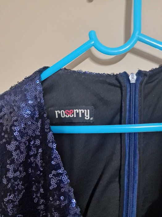 Rochie bleumarine cu paiete Roserry