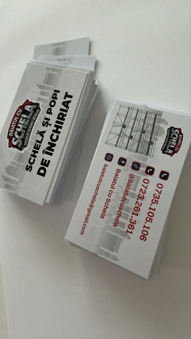 Carti de vizita Flayere Pliante Autocolante Stikare Benare Colante