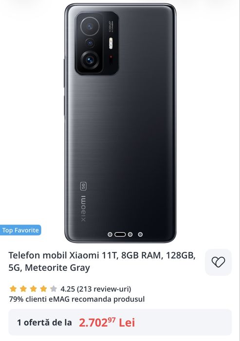 Telefon mobil Xiaomi 11T Pro
