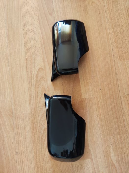 Capace Oglinzi BMW Seria 3 E46 Batman plastic ABS Negru Lucios