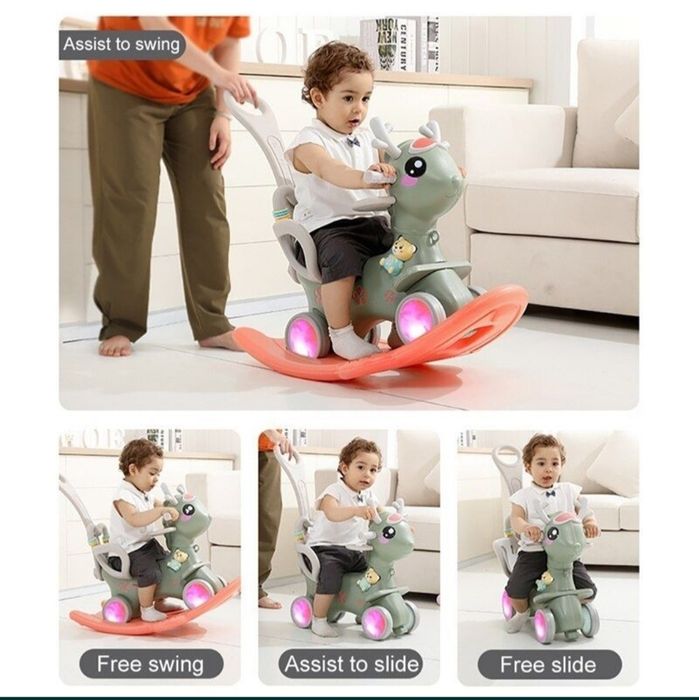 Лошадка-качалка детская пластиковая