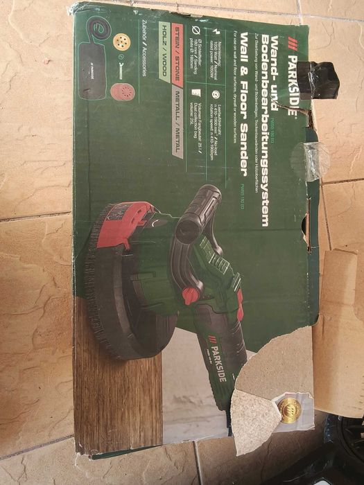 Șlefuitor pereți și podele Parkside PWBS 180 B3 1050W nou nefolosit