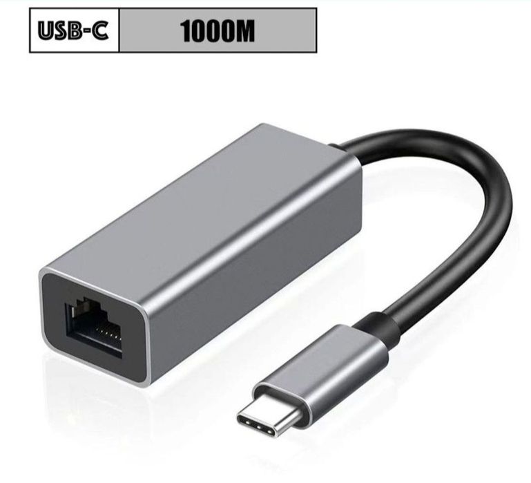 Tip C Adaptor Ethernet RJ45 ( ideal Laptop PC Macbook iMac sau Cablu Enet)