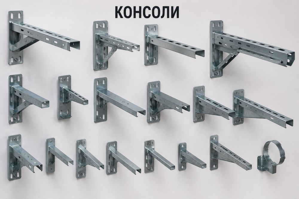 Консоли и кронштейны для кабельных лотков