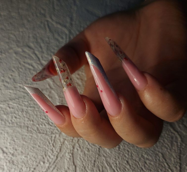 Unghii cu gel / poligel / semi.  La domiciliu
