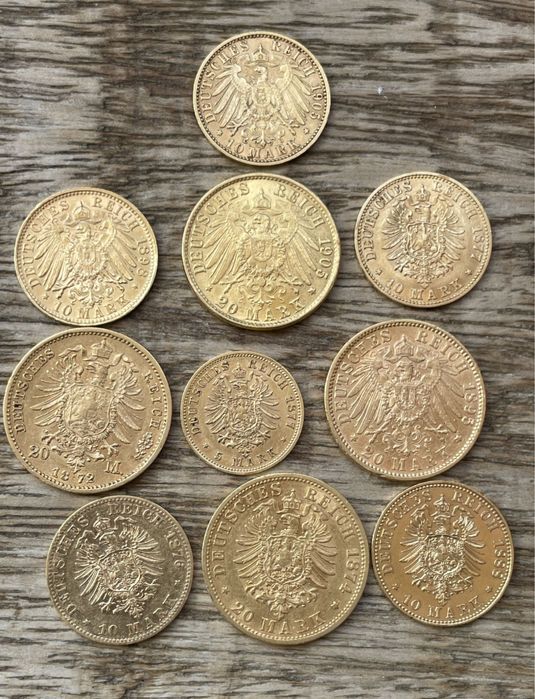 Златна монета, различни карати и тежина!