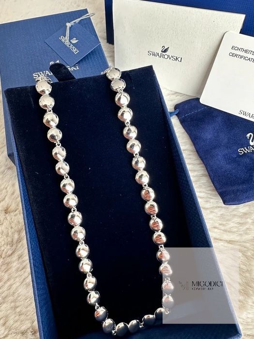 Lantisor/Colier Swarovski Model Angelic Una Silver