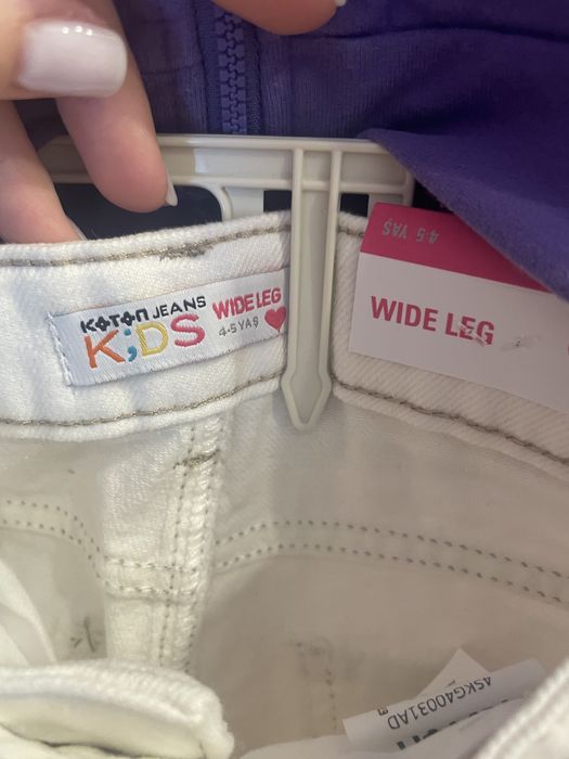 Pantaloni denim wide leg, Koton, 110