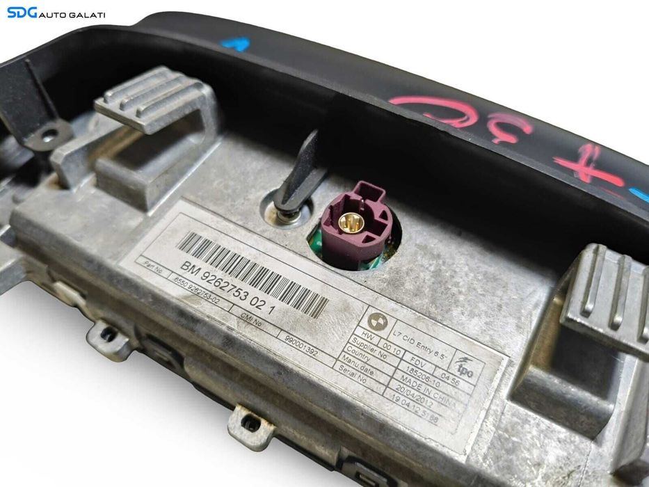 Display Ecran Afisaj Navigatie Bord BMW Seria 3 F30 F31 F80 2011 - 2019 Cod 9262753 9262753021 6550926275302 [LS0655]