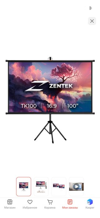 Проекционный Экран Zentek