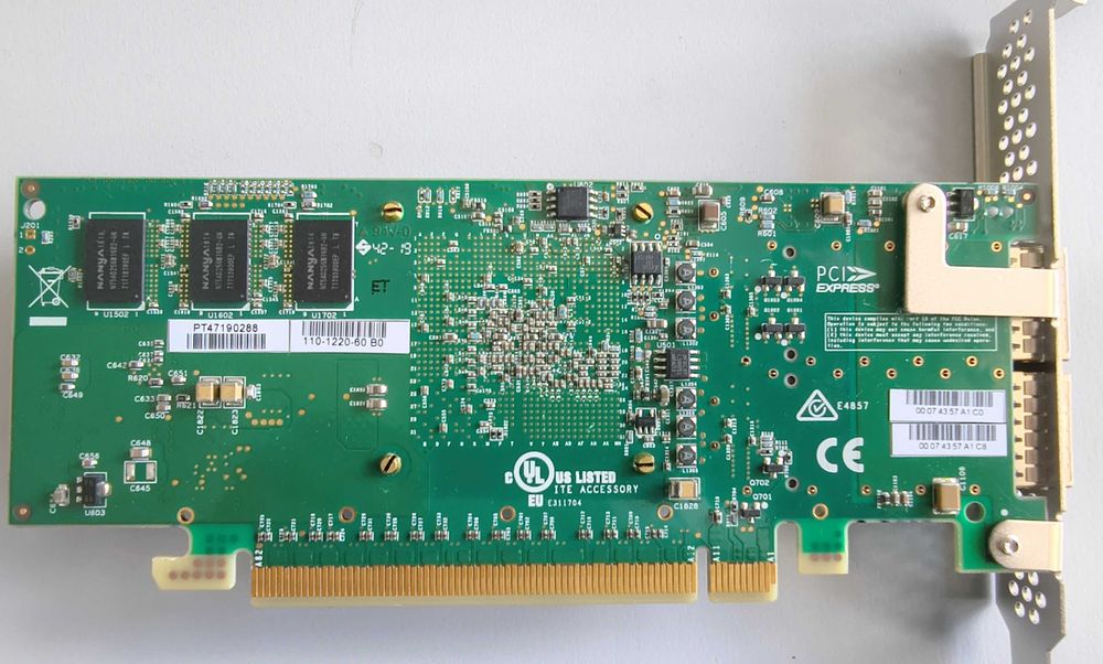 Chelsio T62100-LP-CR 100/50/25/10GbE DP QSFP28 PCIe NIC RDMA iWarp