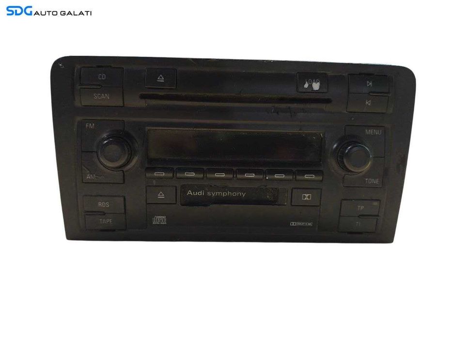 Unitate Radio CD Player Symphony Audi A4 B7 2005 - 2008 Cod CFA00031C ( Prezintă Urme de Culoare Luată pe Butoane Mici Zgârieturi pe Față ) [LR1899]