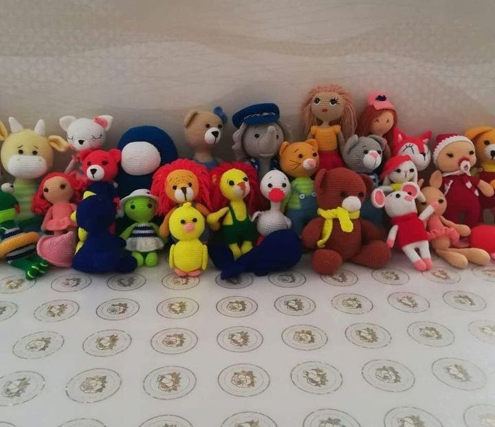 тоқылған ойыншықтар шаушулар