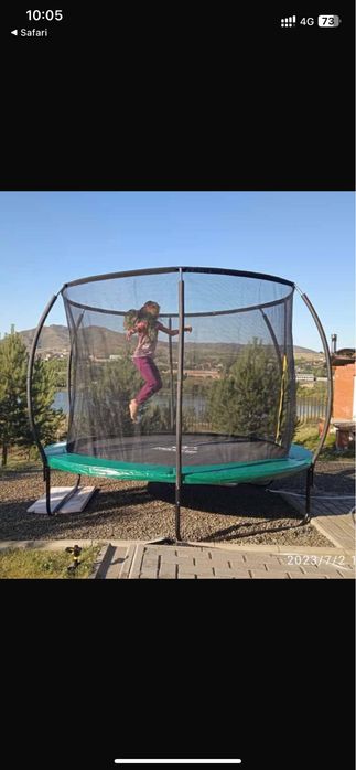 Батут 366 см каркасный для детей на улицу
