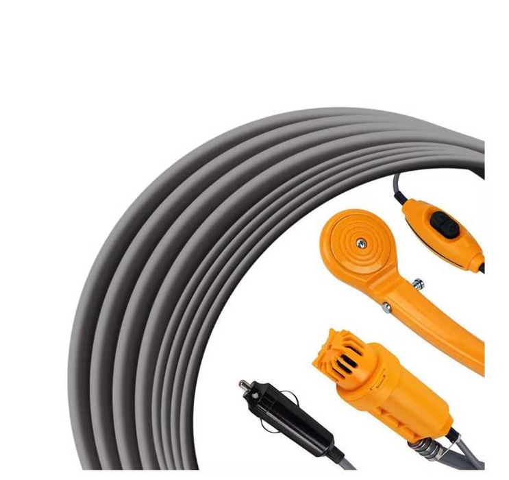 Портативен къмпинг душ Mercado Trade, С помпа, За МПС, 12V