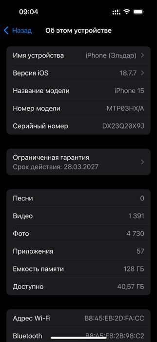 Iphone 15 идеальное состояние