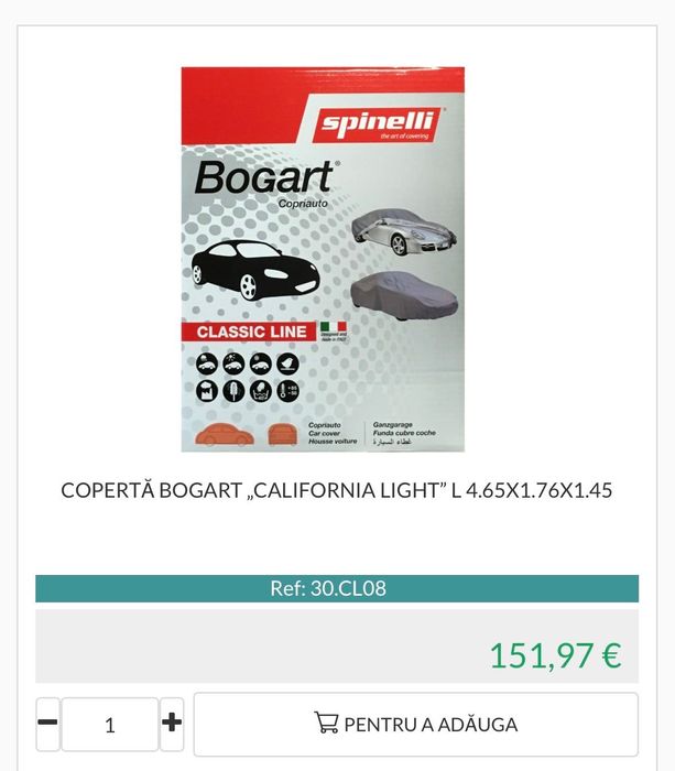 Prelată Auto Station Wagon