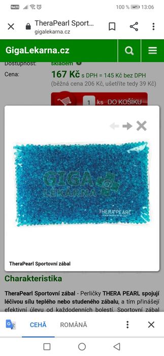 Compresa umăr cald-rece Thera Pearl, 19.1cm x 11.4cm