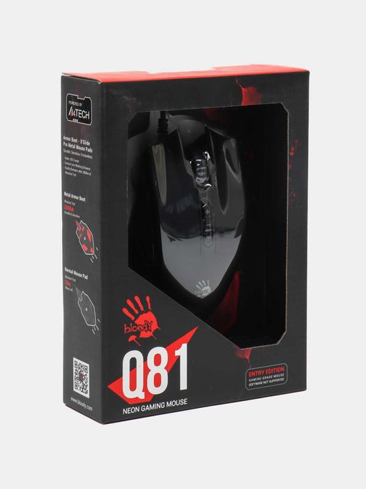 Проводная игровая мышь Bloody Mouse Q81 Circuit/Q80 Maze (Black) 1.4