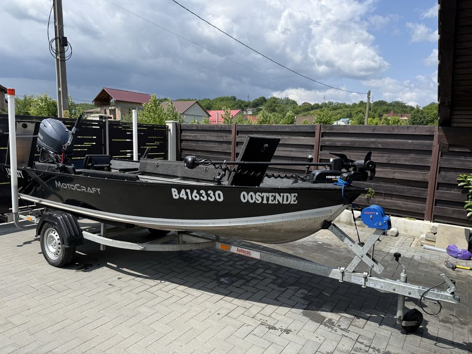 Vand Barca aluminiu Motocraft 440 cu motor Yamaha 30 CP