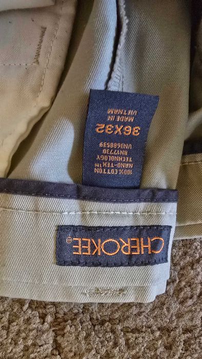 Merona, pereche de pantaloni barbati, beige, , masura 34x32