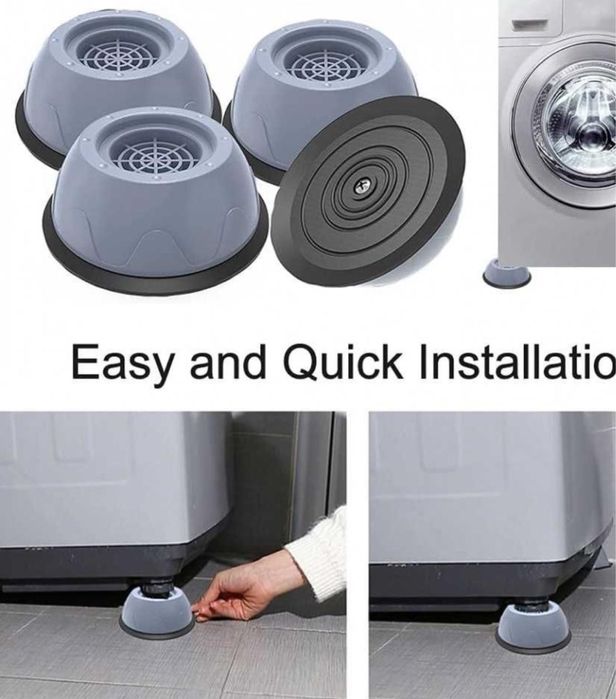 Set 4 suporti anti-vibratii pentru masina de spalat sau uscator rufe