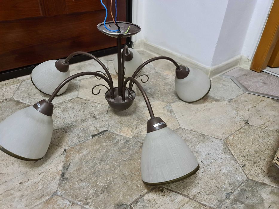 Lustra 5 corpuri vintage