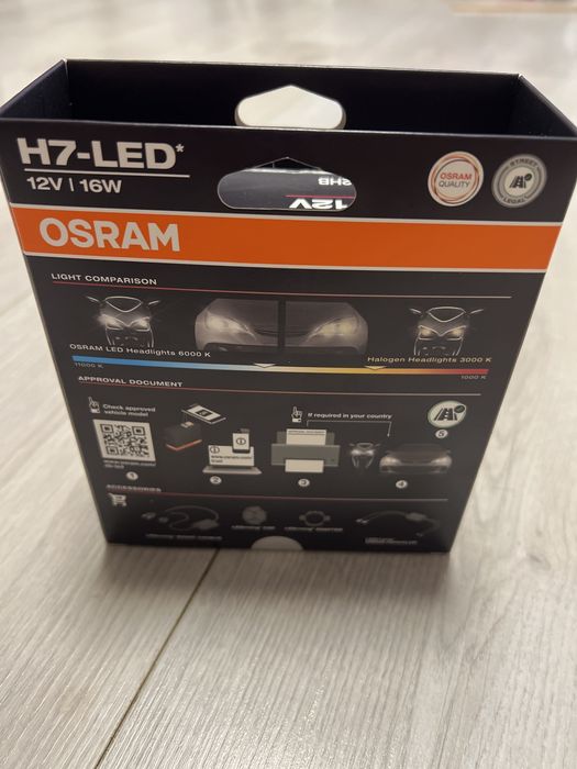 Set becuri led H7 Osram legale