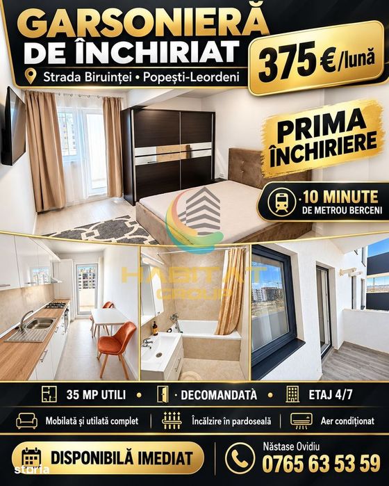 Garsonieră nouă 10 minute de metrou
