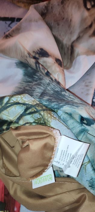 Lenjerie de pat animal print, doua fete, 100%bumbac satinat