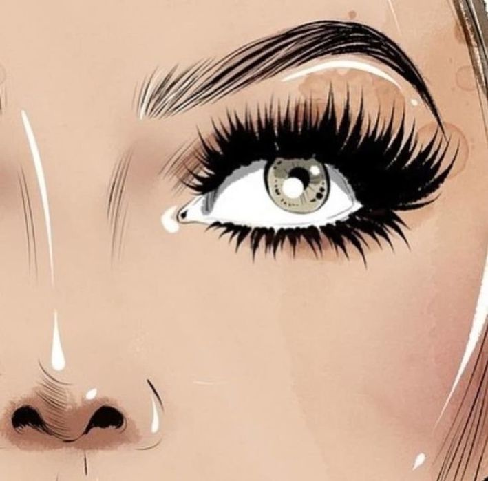 Реснички, бровки. Кск.