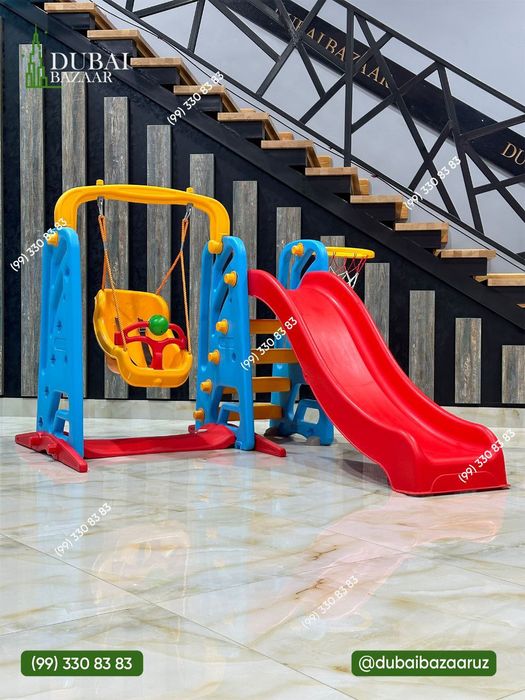 Качеля, баскетбол 3 в 1