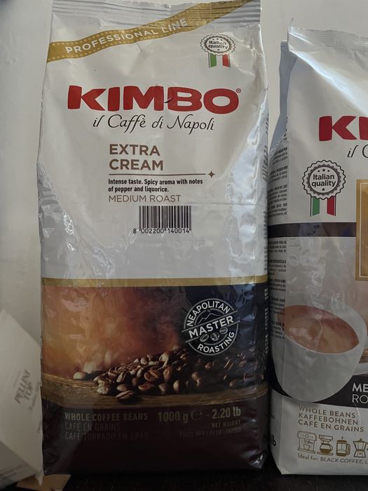 Кафе на зърна Kimbo (Кимбо) Superior Blend Extra Cream гр. София Център ...