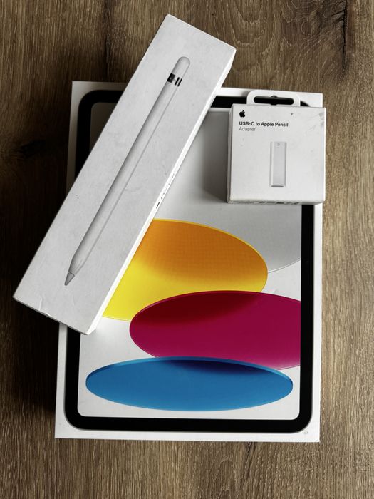 iPad 10 (256GB) Wi-Fi Silver + Apple Pencil 1 + Адаптер + Клавиатура Logitech K380s