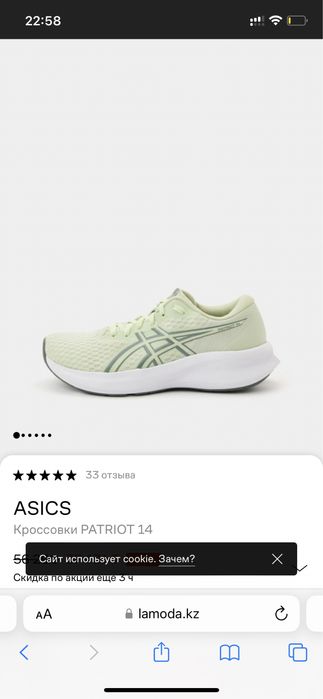 Кроссы Asics Patriot 14 новые