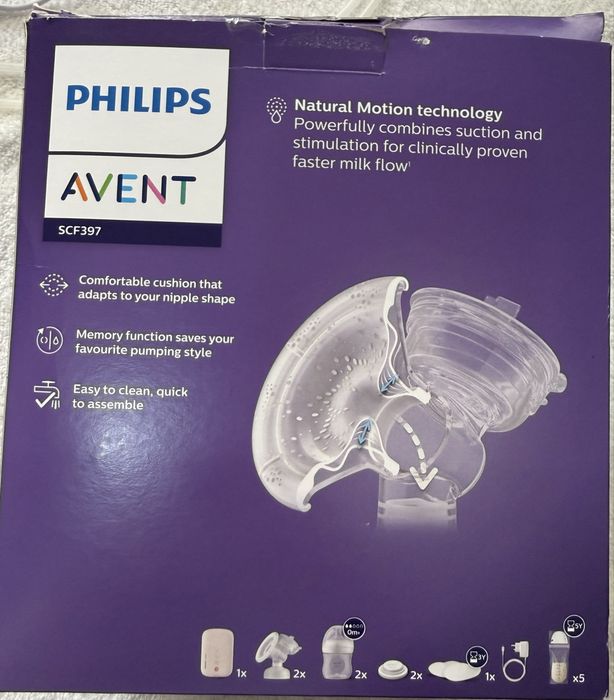 Philips Avent Double Electric Breast Pump Advanced + ПОДАРЪК 40 бр. торбички за съхранение на кърма