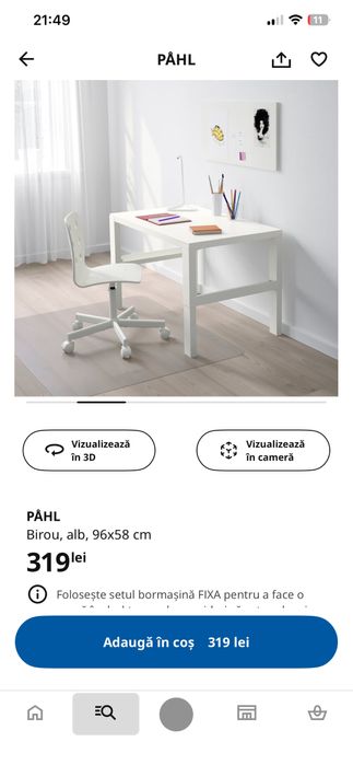 Birou copii reglabil