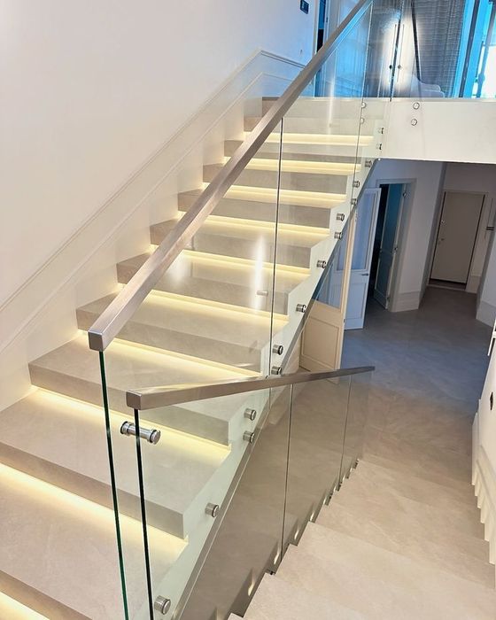 Перила из закалённого стекла