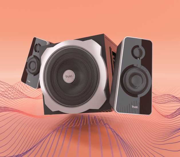 Boxe Trust Tytan 2.1 – Sunet puternic și bass profund, noi, sigilate