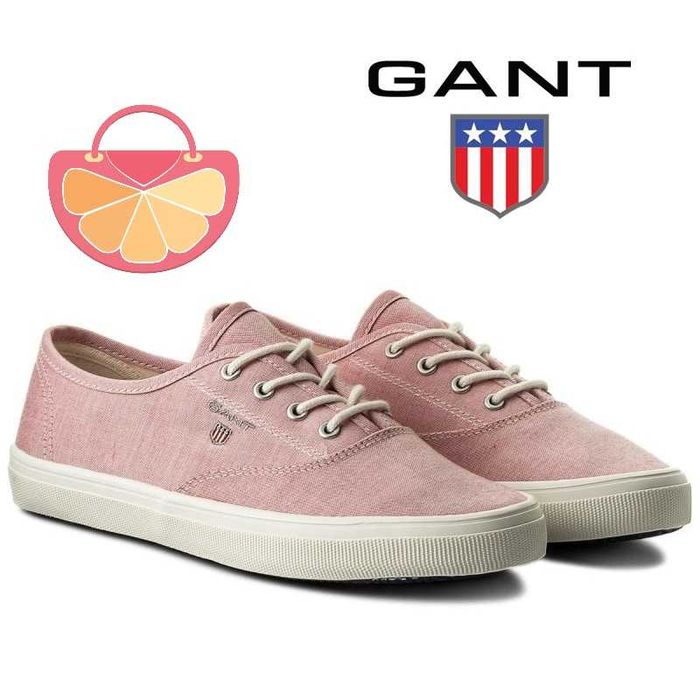 %ПРОМО% GANT № 40 & 41 – Дамски кецове с бродирано лого "NEW HAVEN"