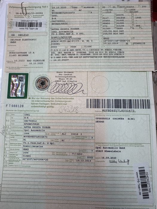 Opel Astra K на части