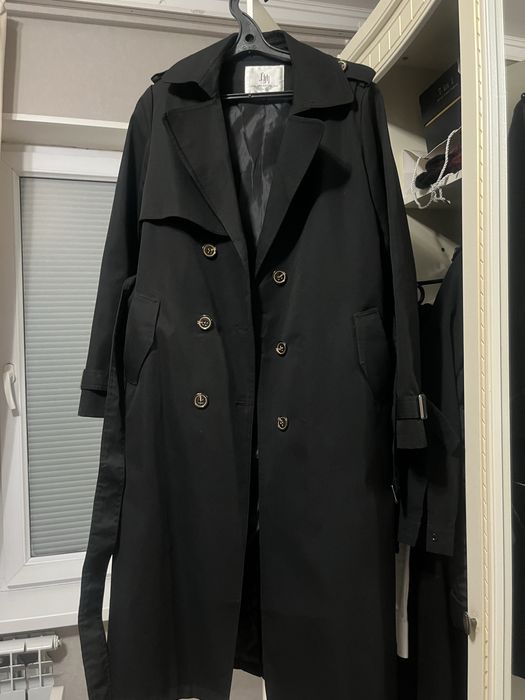 Тренч женский черный
