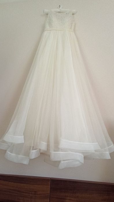 Булчинска рокля като нова и воал