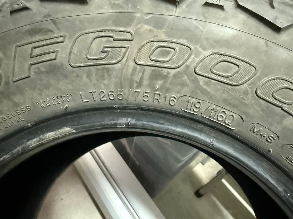 Комплект BF Goodrich Mud Terrain 265/75 R16 бу