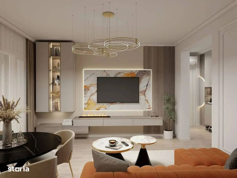 Apartament 2 camere cu curte privata 77 mp, Proiect nou, CITY NORD