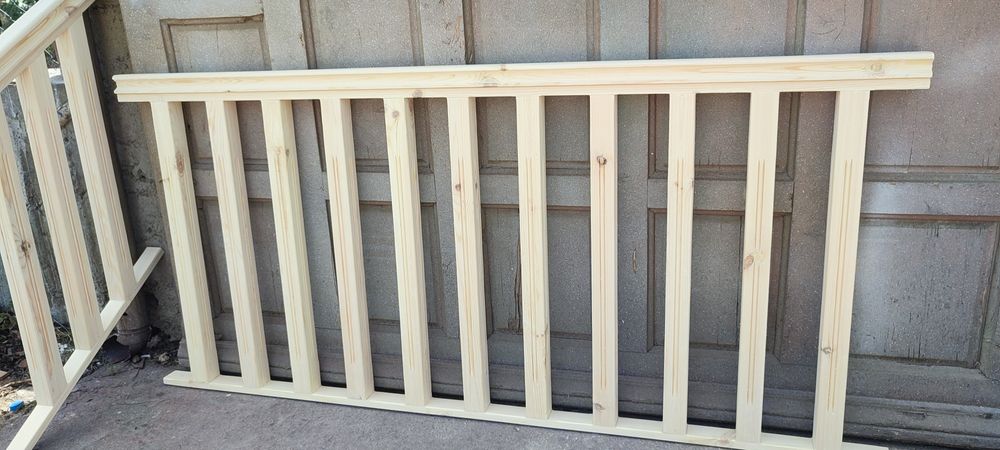 Дървен парапет по размер