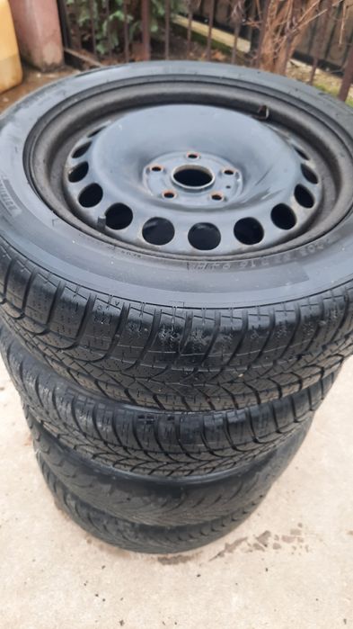 Jante tabla cu anvelope de iarnă,5x112/R16, vw,skoda