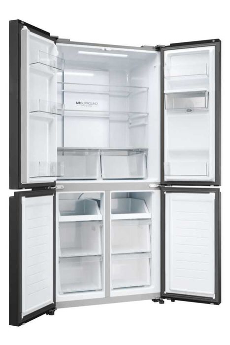 Нов инверторен side by side хладилник с диспенсър Haier HCR3818EWPT 463 литра антрацид