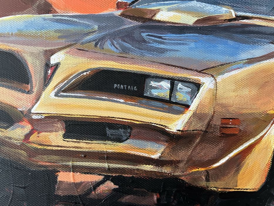 Картина с машиной Pontiac Firebird