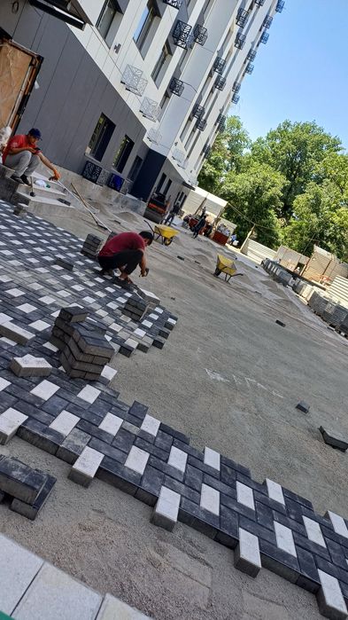 Укладка брусчатки